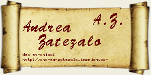 Andrea Zatezalo vizit kartica